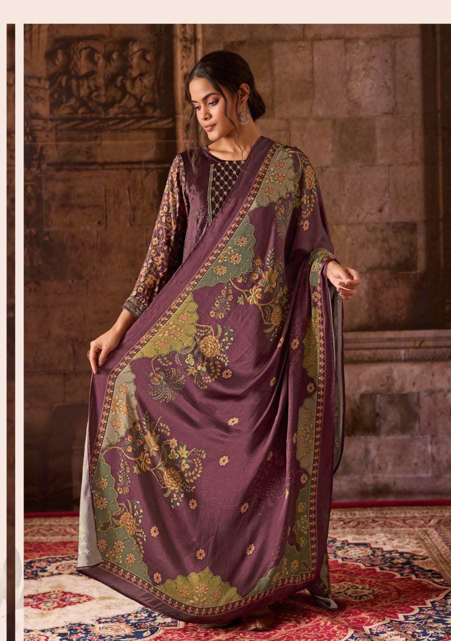 Surbhi By Sahiba Viscose Velvet Designer Dress Material Wholesale Shop In Surat